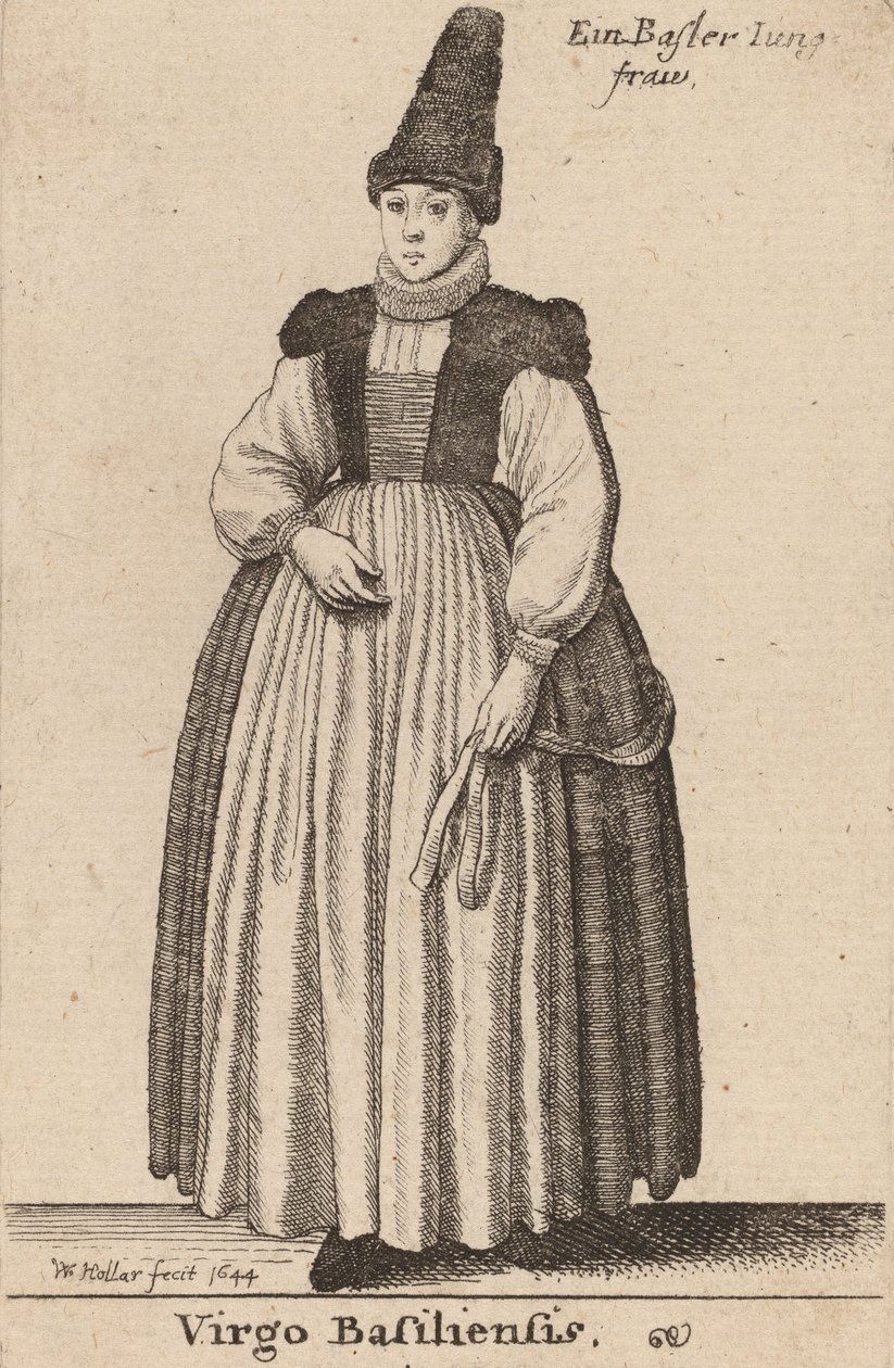Panna Basila, 1644 od Wenceslaus Hollar