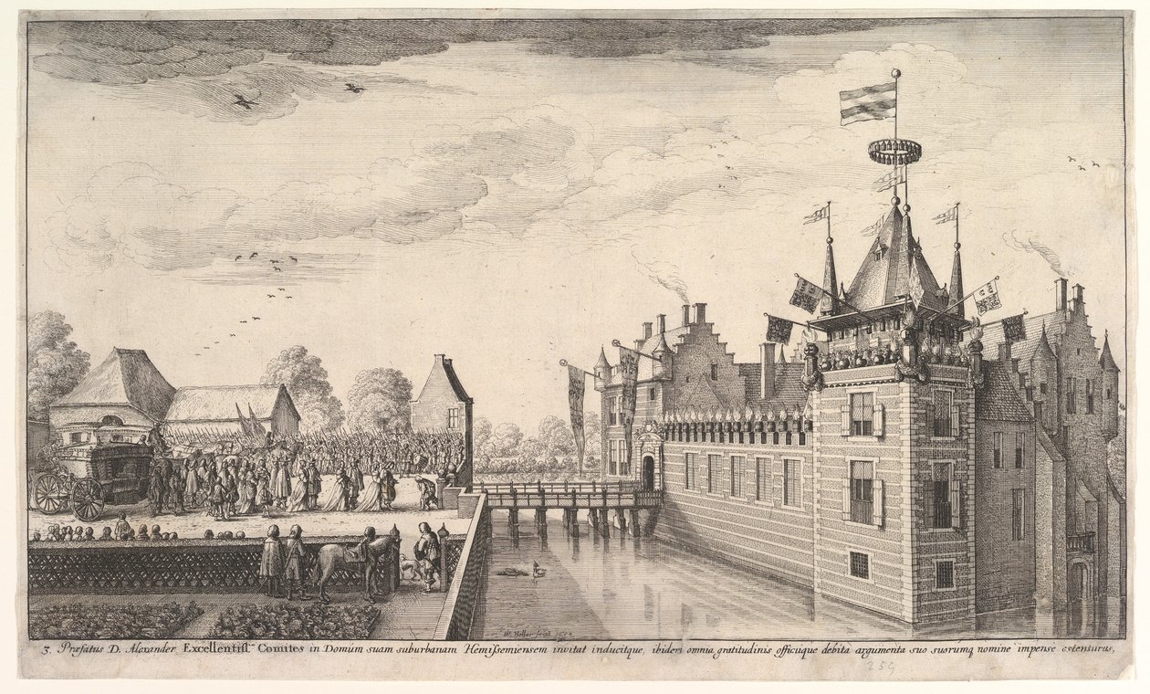 Návštěva u A. Roelantsa, 1650. od Wenceslaus Hollar