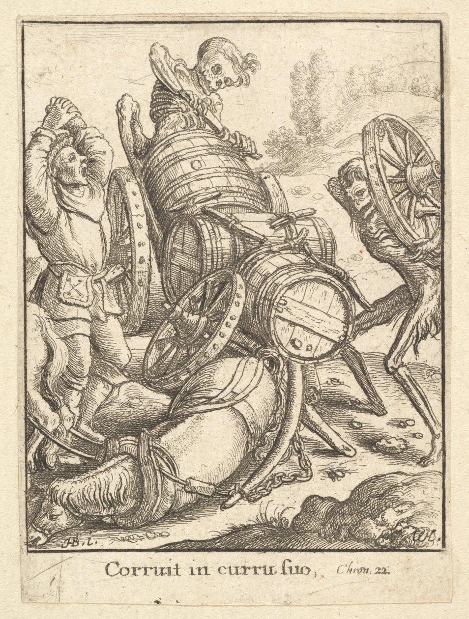 Waggoner, z Tance smrti, 1651. od Wenceslaus Hollar