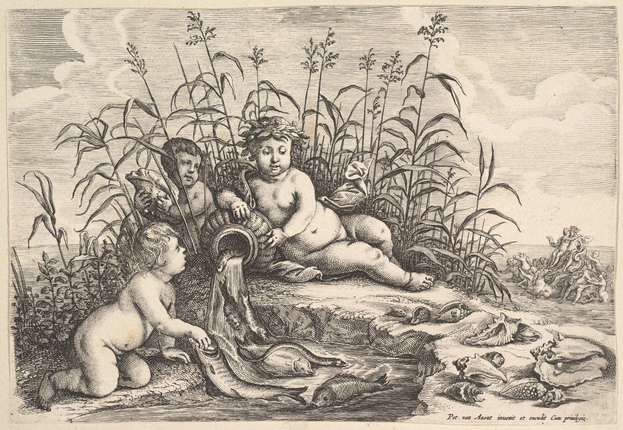 Voda Čtyři živly, ca. 1647. od Wenceslaus Hollar