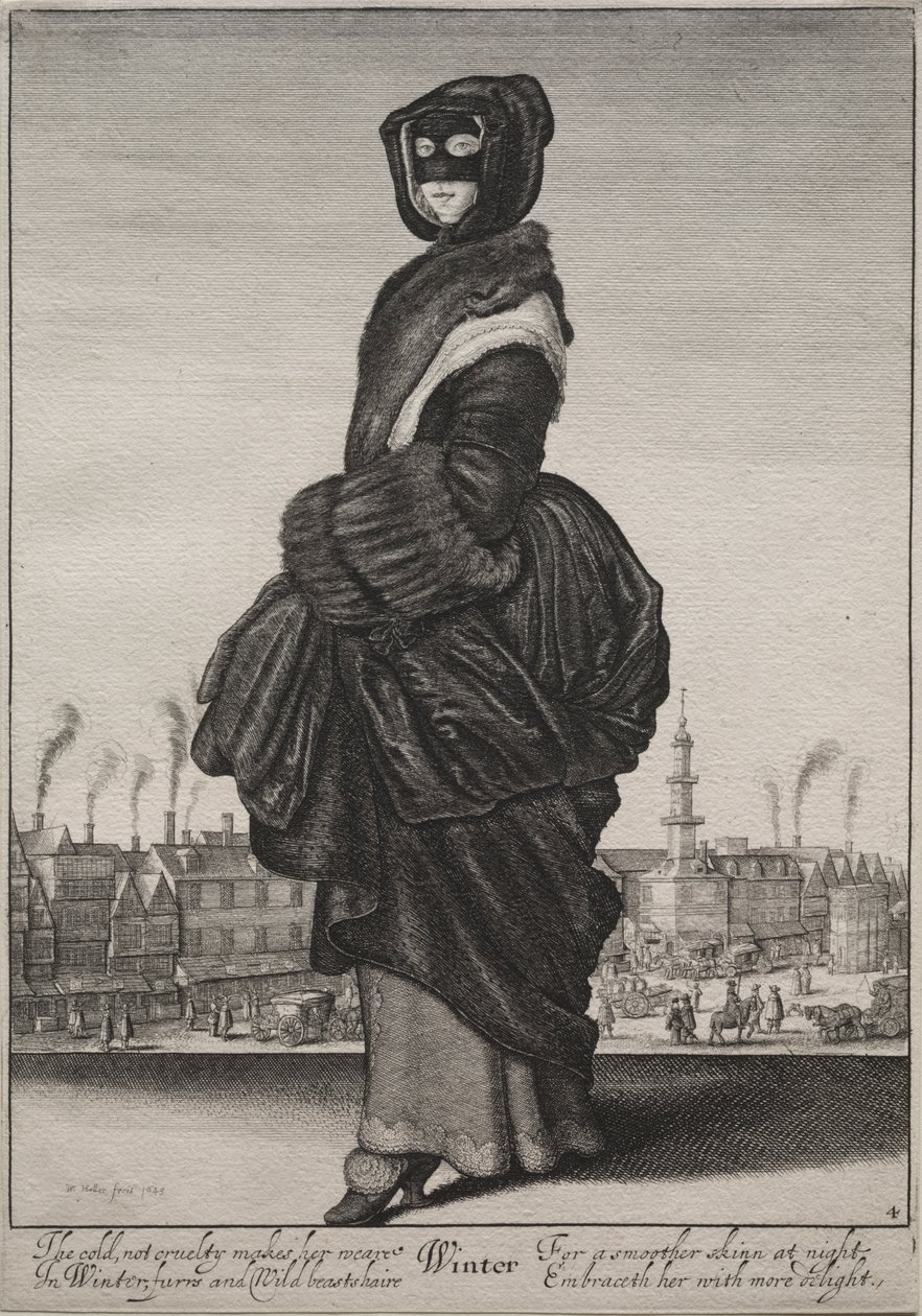 Zima od Wenceslaus Hollar
