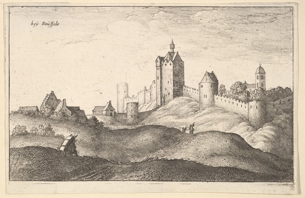 beÿ Brusel Brusel, asi 1643. od Wenceslaus Hollar