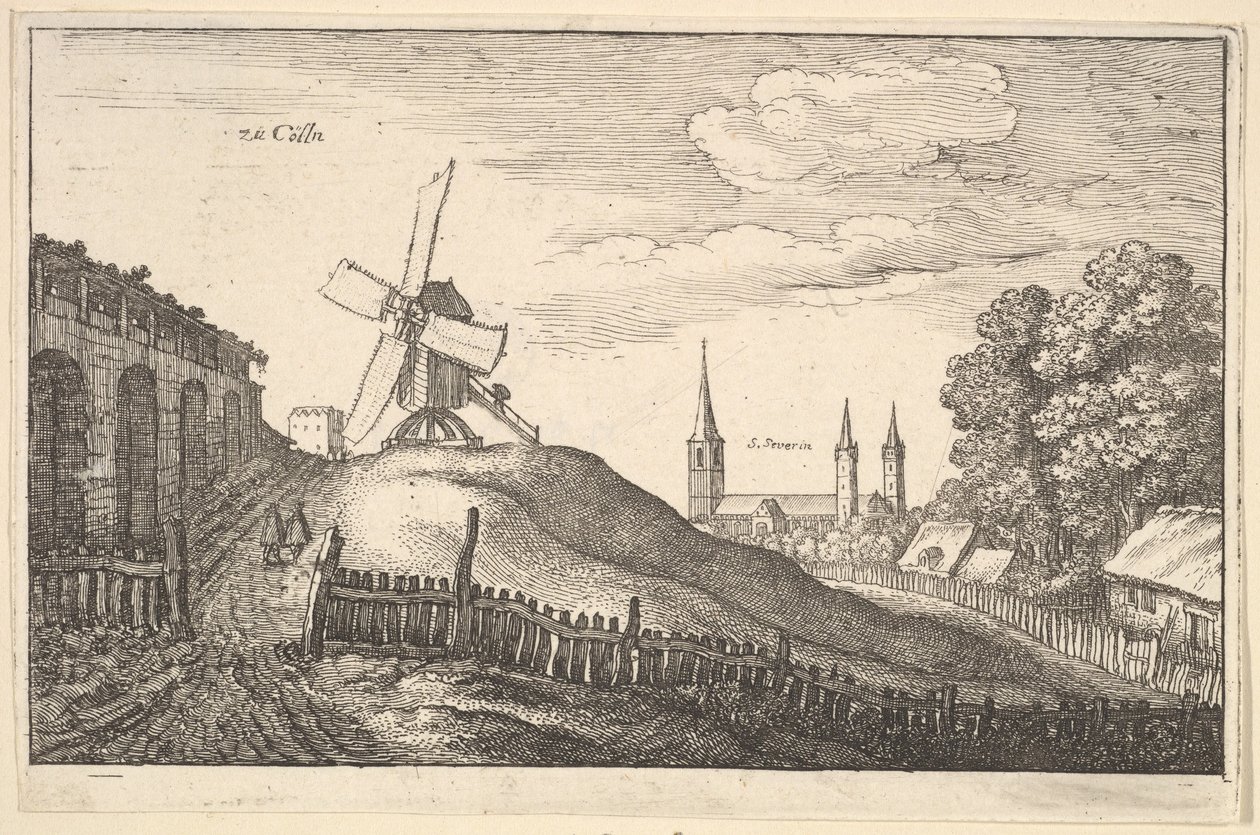 zü Cölln Kolín nad Rýnem, 1643. od Wenceslaus Hollar