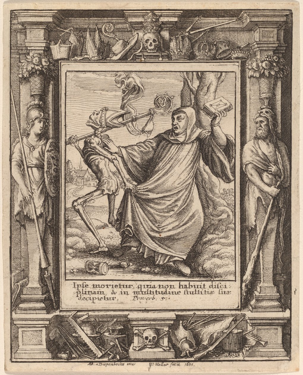 Opat od Wenceslaus Hollar after Hans Holbein the Younger after Abraham van Diepenbeeck