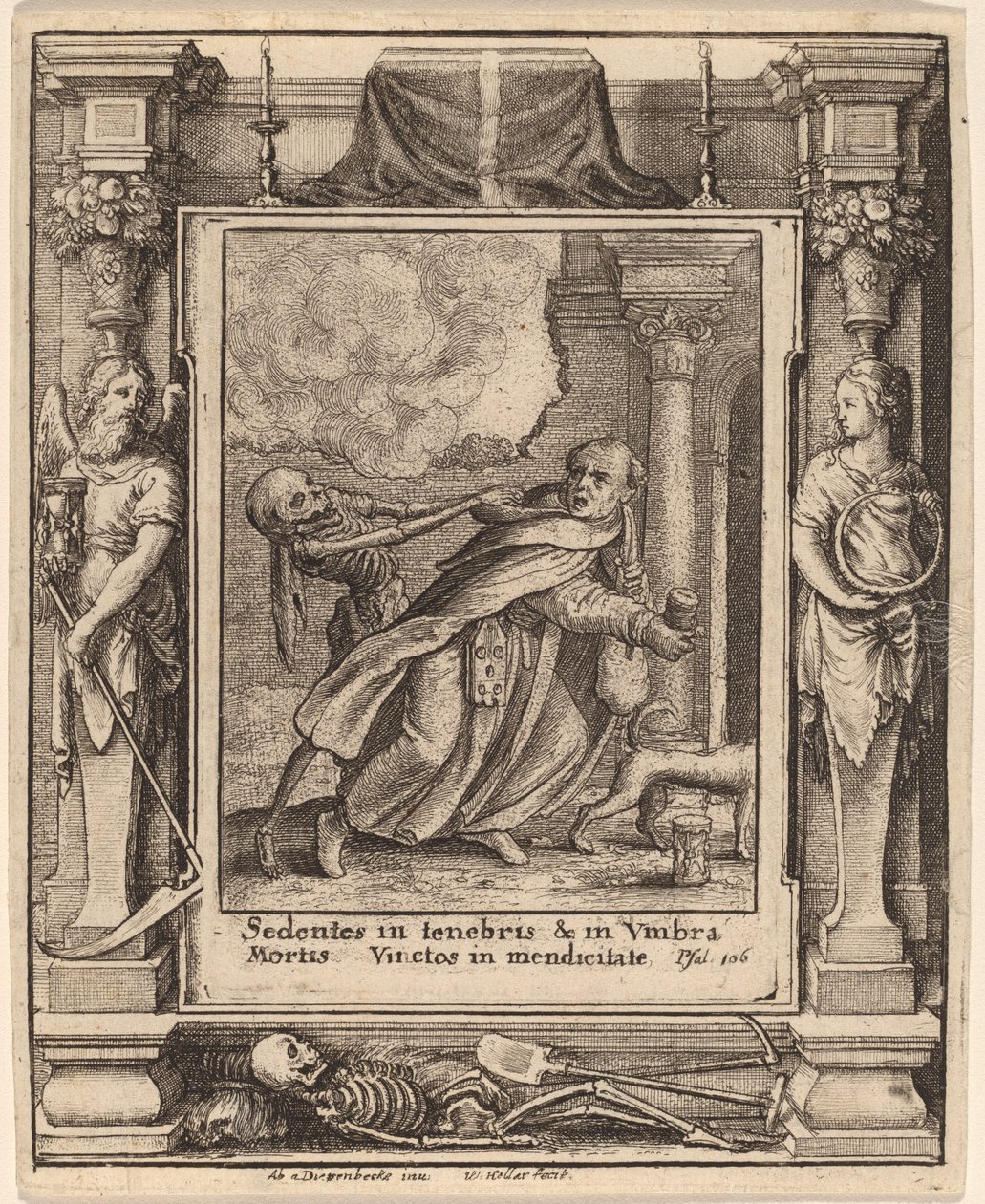 Mnich od Wenceslaus Hollar after Hans Holbein the Younger after Abraham van Diepenbeeck