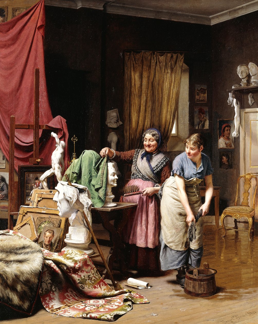 Ve studiu, 1882 od Wenzel Ulrik Tornoe