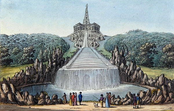 The Cascades (ručně kolorovaný lept) od Werner Kobold