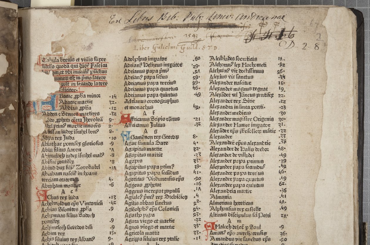 Fol 2 recto, Fasciculus Temporum od Werner Rolevinck
