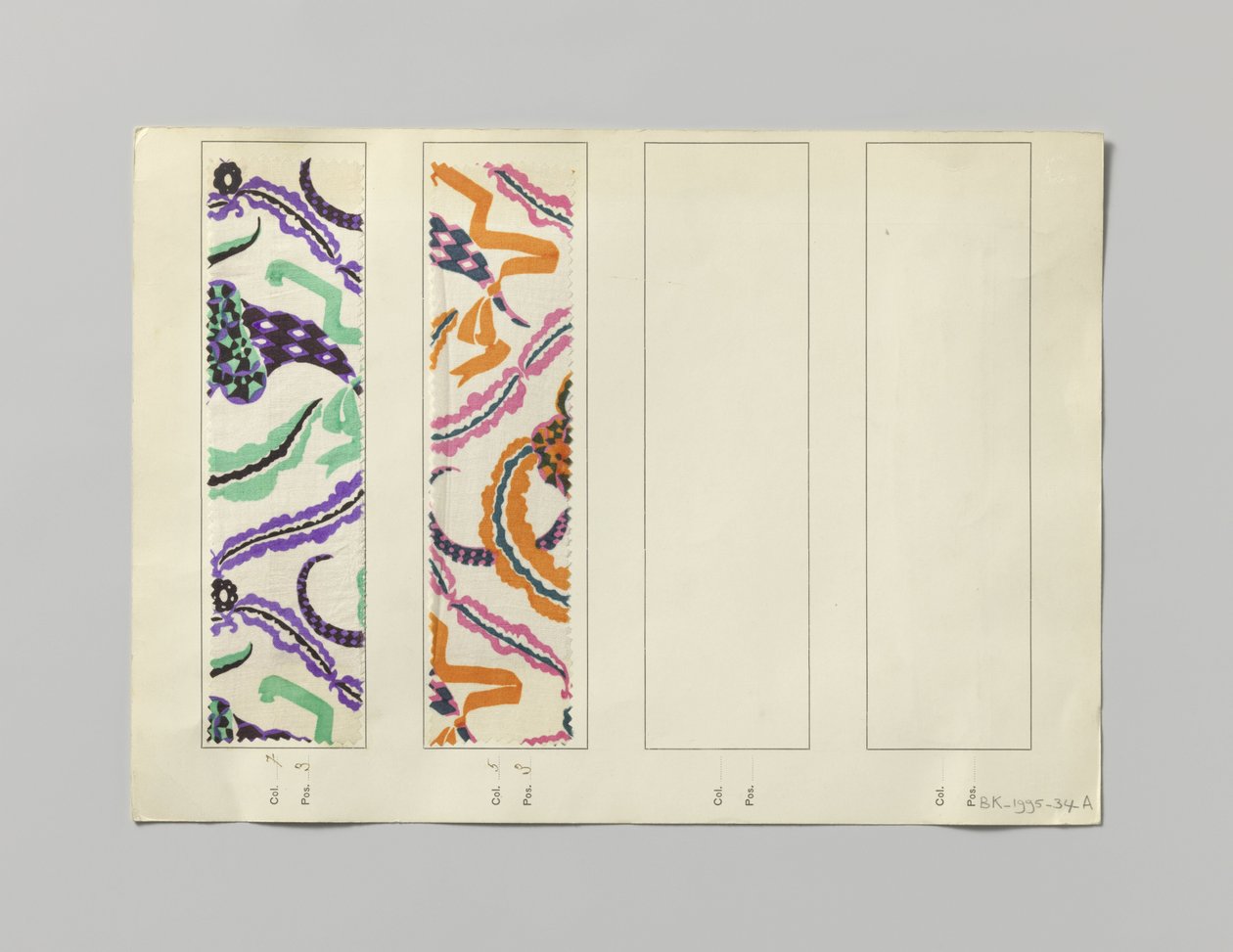 Ocel s potištěnou stranou, design Blumenhorn od Wiener Werkstätte