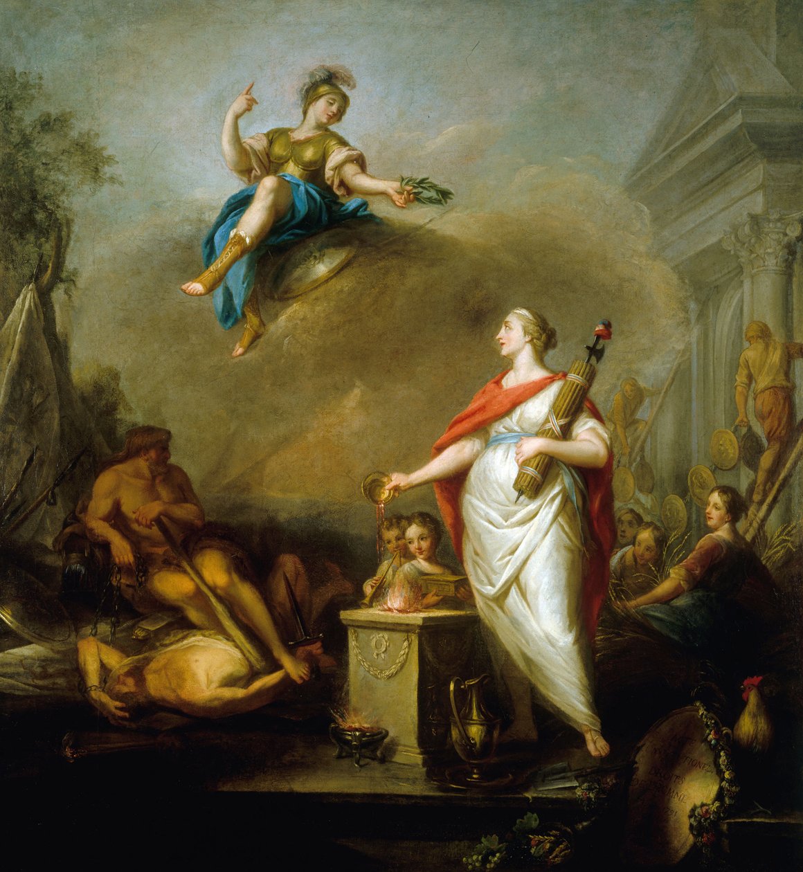 Alegorie revoluce 1789, 1796. od Wilbault