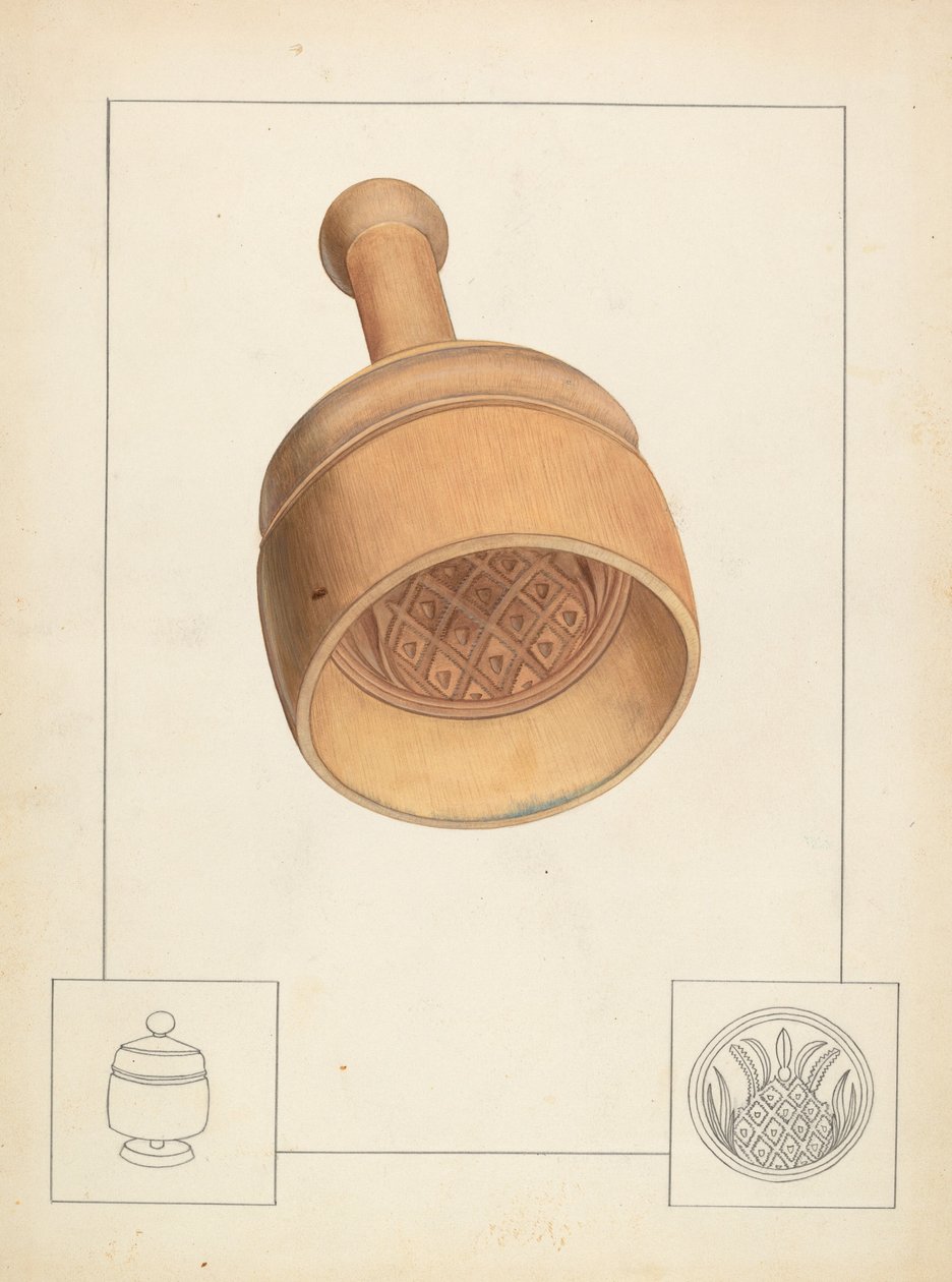 Forma na máslo, c. 1937. od Wilbur M Rice