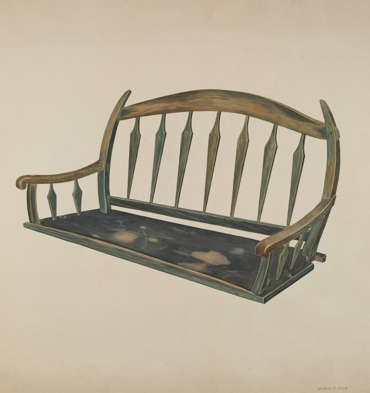 Prairie Schooner Seat, c. 1937. od Wilbur M Rice