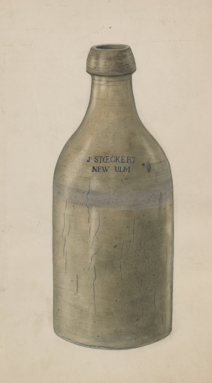 Kameninová pivní láhev, c. 1938. od Wilbur M Rice