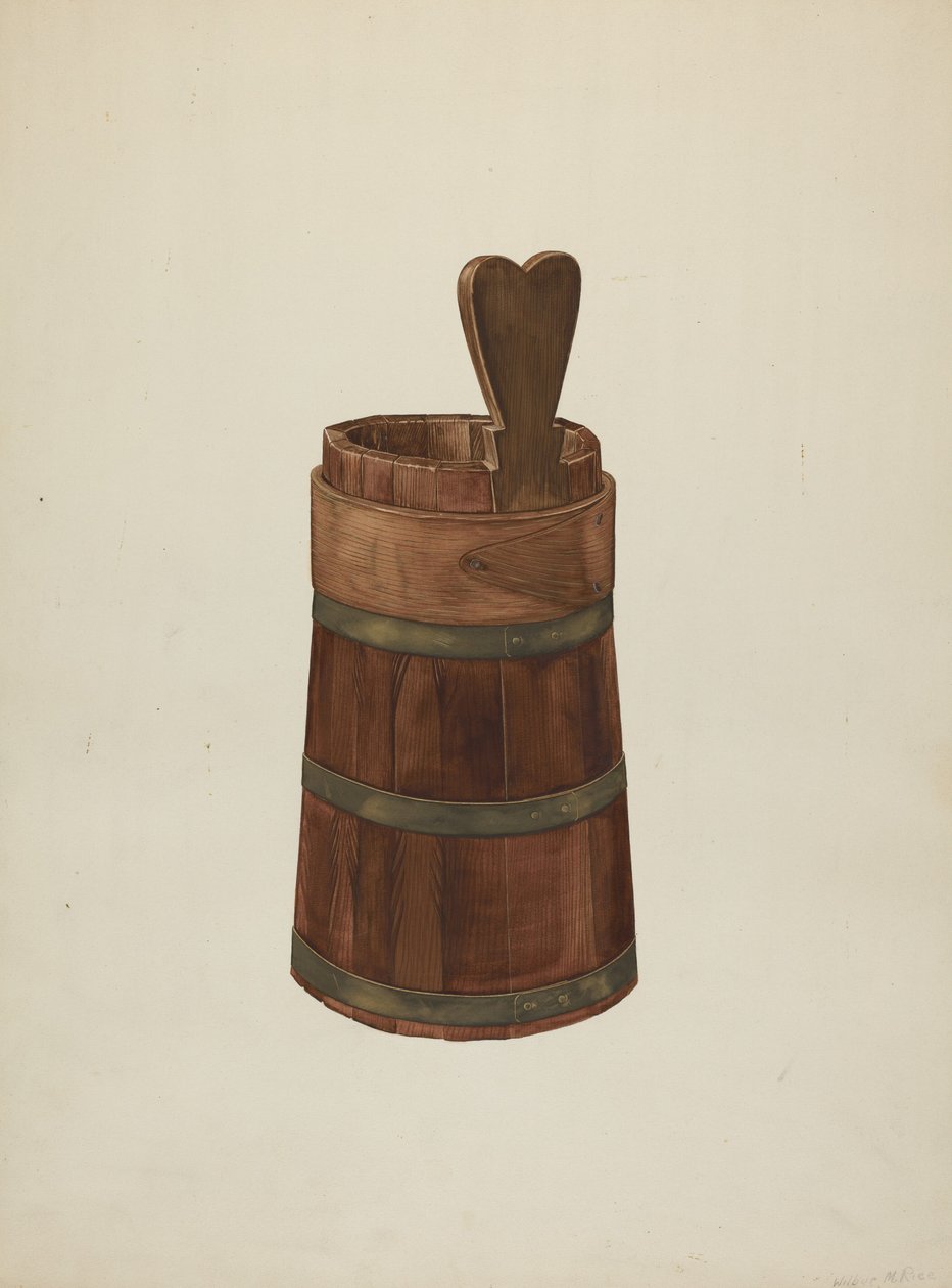 Dřevěný noggin, c. 1941. od Wilbur M Rice