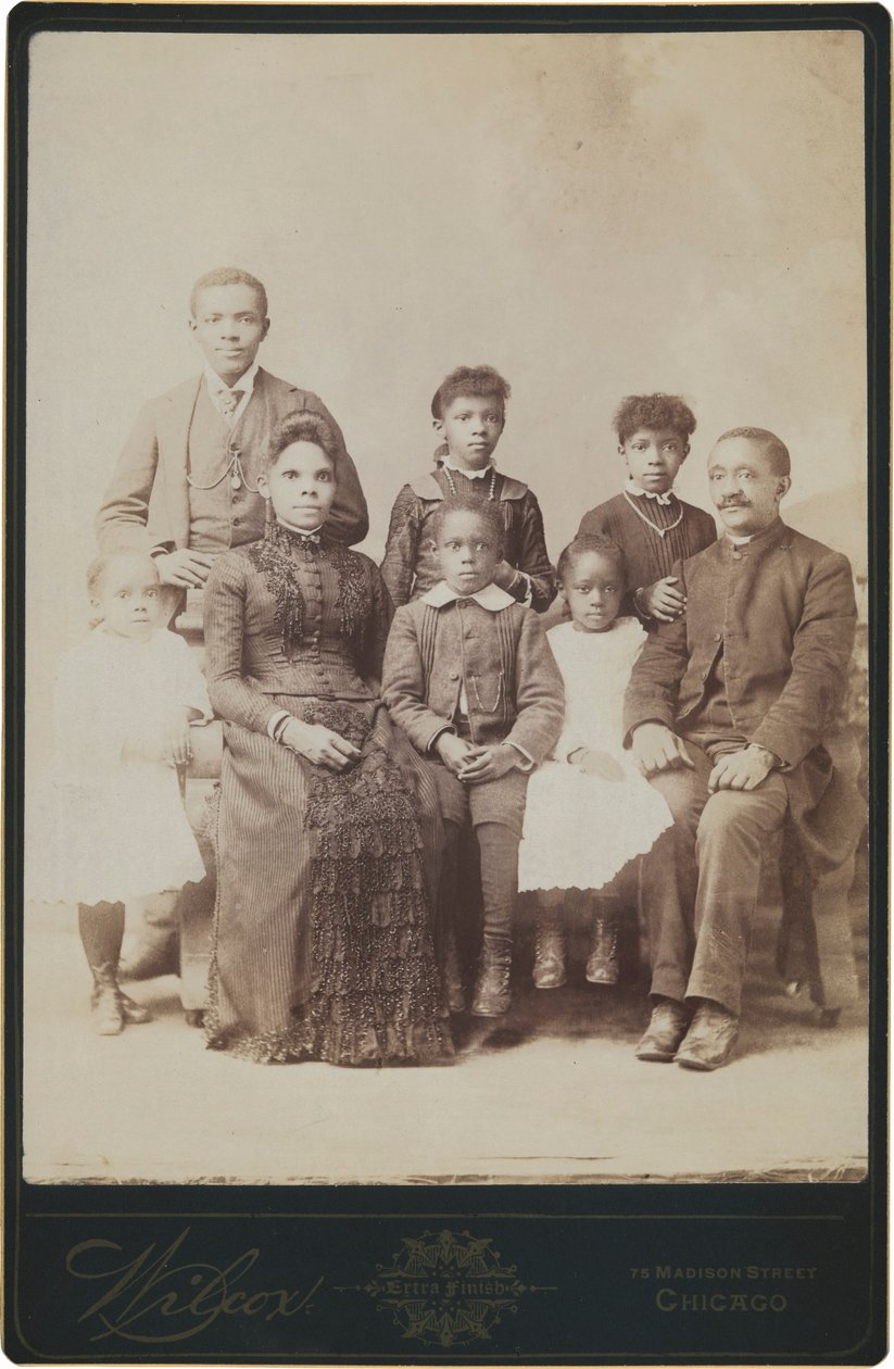 Portrét rodiny, cca. 1890 (foto) od Wilcox
