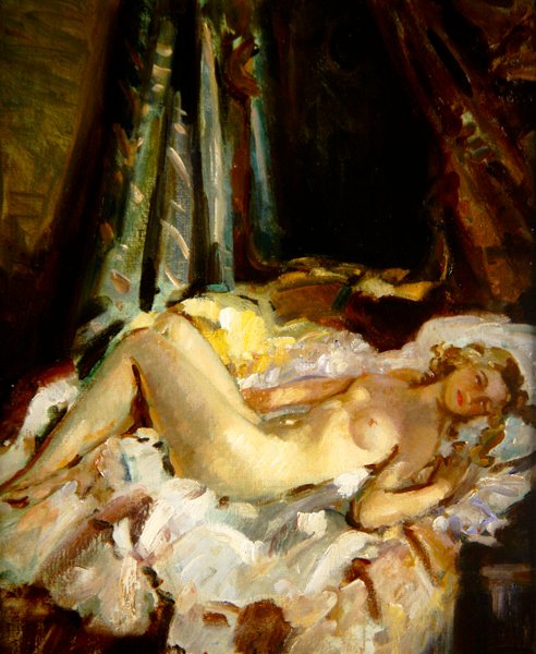 Akt (olej na plátně) od Wilfred Gabriel de Glehn