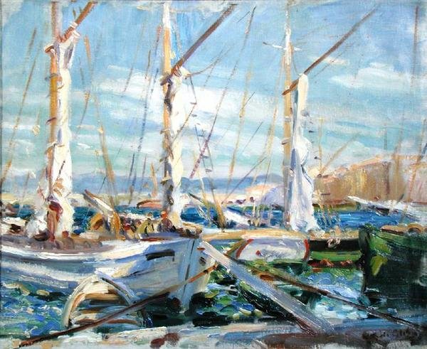 St. Tropez (olej na plátně) od Wilfred Gabriel de Glehn