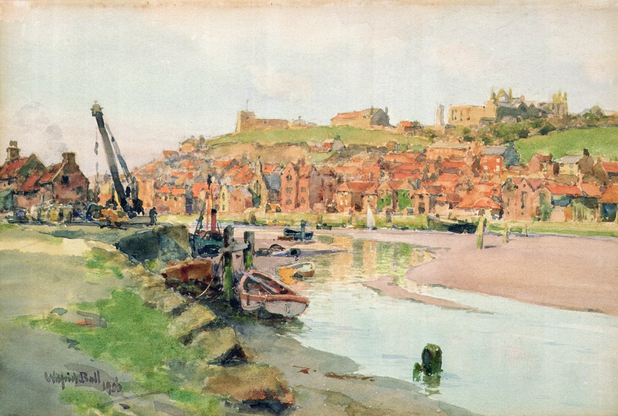 Růžový večer, Whitby od Wilfrid Williams Ball