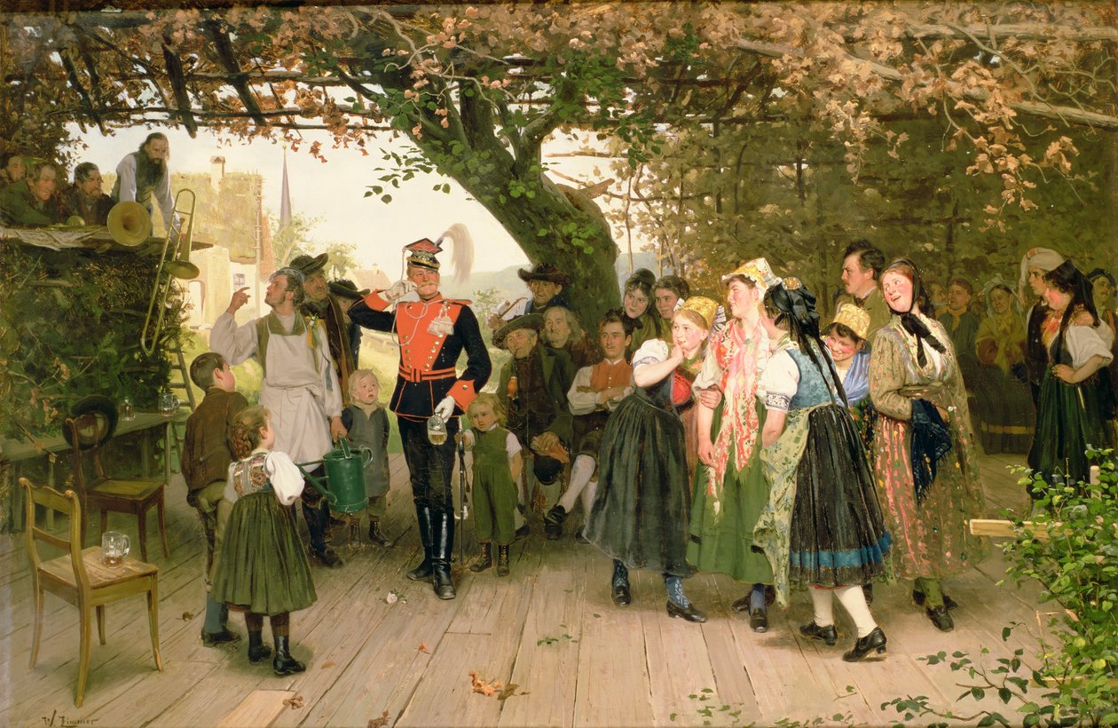 Na dovolené, 1883 (olej) od Wilhelm Zimmer