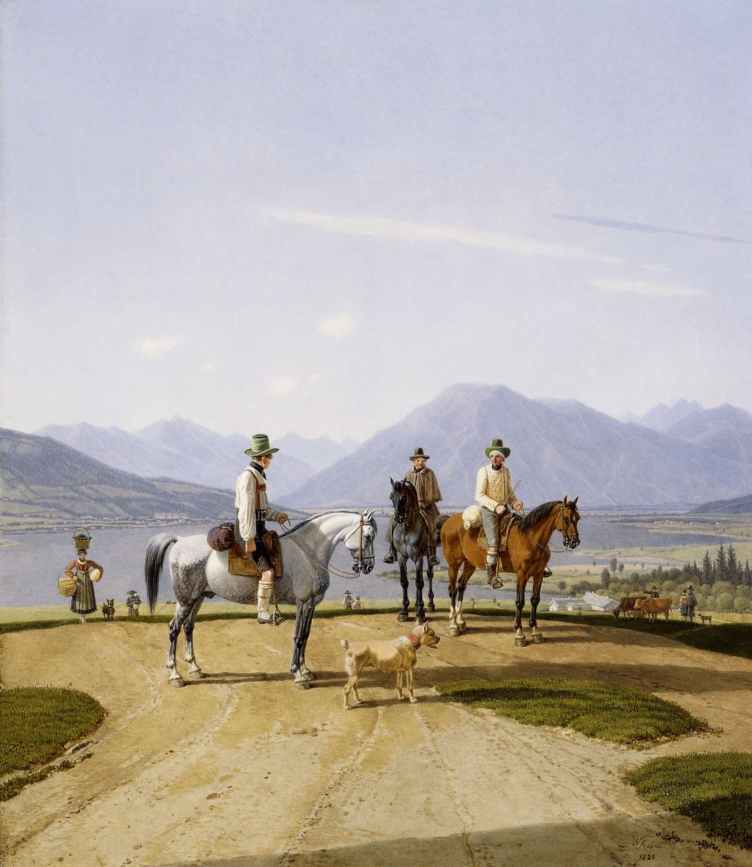 Jezdci u Tegernsee, 1838 od Wilhelm Alexander Kobell