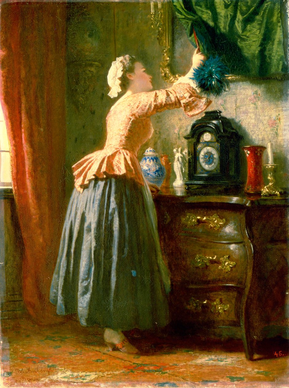 Služka, 19. století. od Wilhelm Amberg