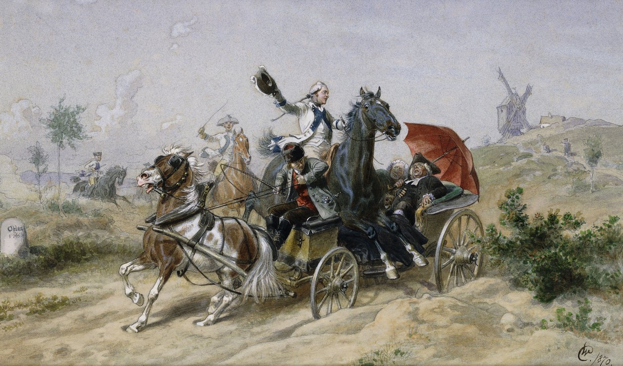A Close Call, 1870 od Wilhelm Camphausen