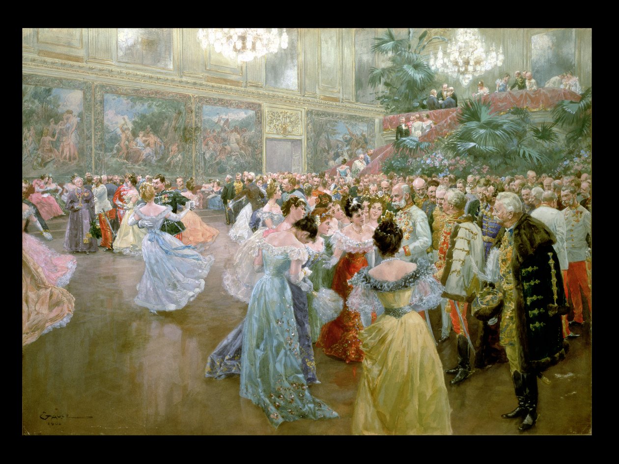 Dvorní ples v Hofburgu, 1900 od Wilhelm Gause