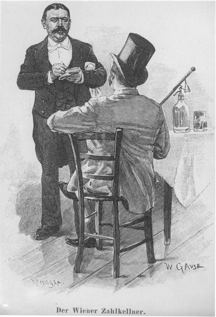 Vídeňský číšník od Wilhelm Gause