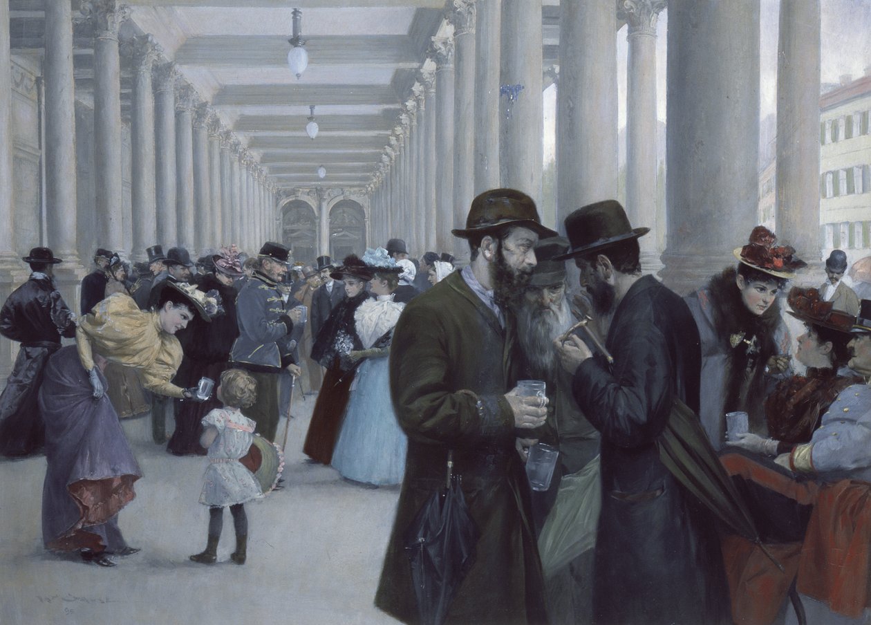 Mühlbrunn-Colonnade (kolonáda Mlýnského pramene) od Wilhelm Gause