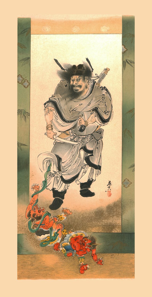 Shoki a démoni, c1880, 1886. od Wilhelm Greve