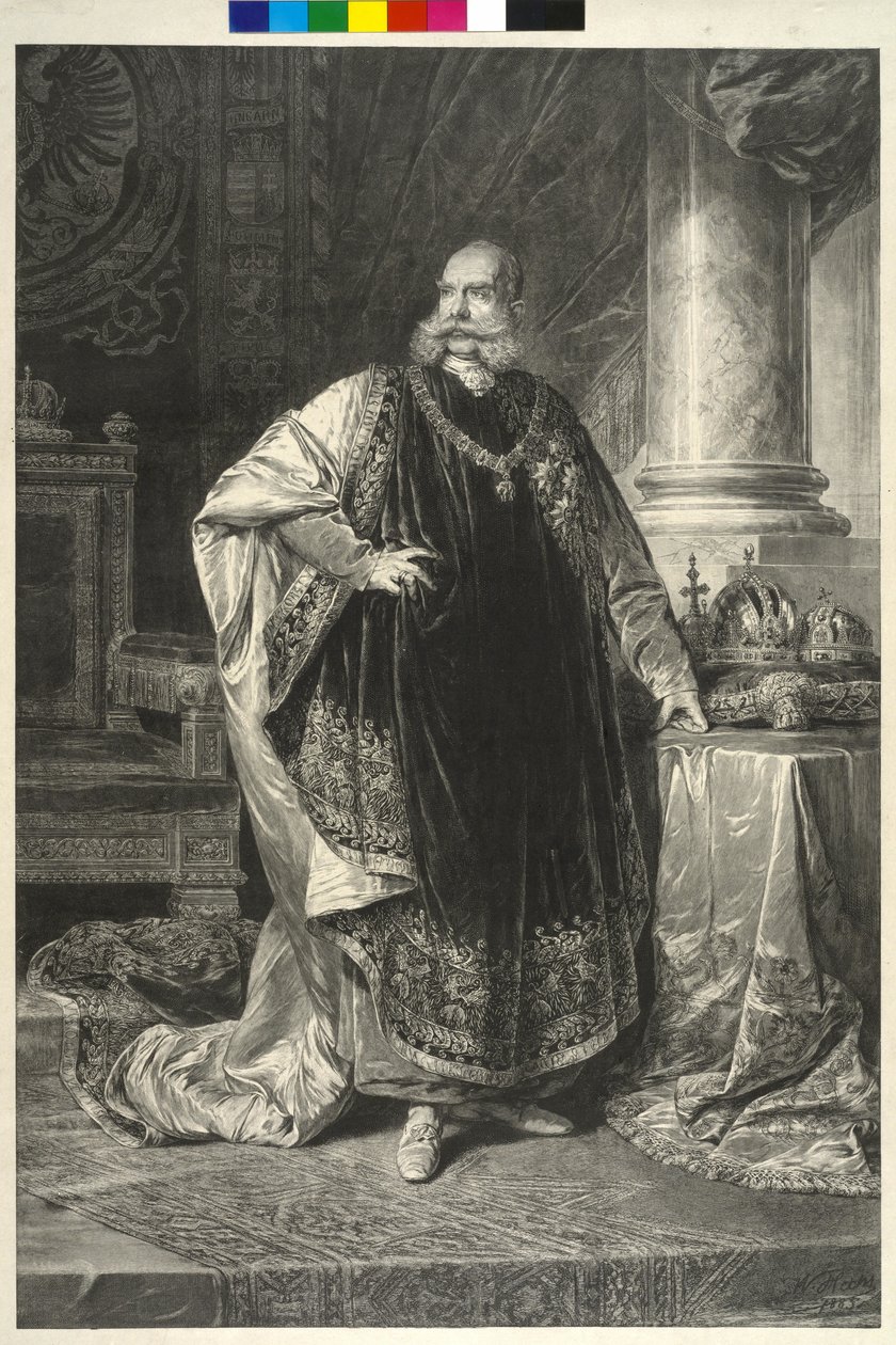 Rakouský císař František Josef I. od Wilhelm Hecht