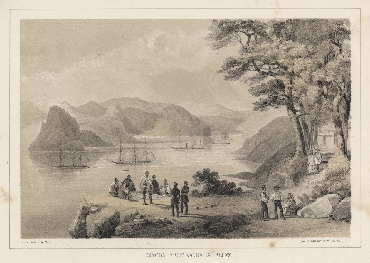 Simoda z Vandalia Bluff, 1855 od Wilhelm Joseph Heine