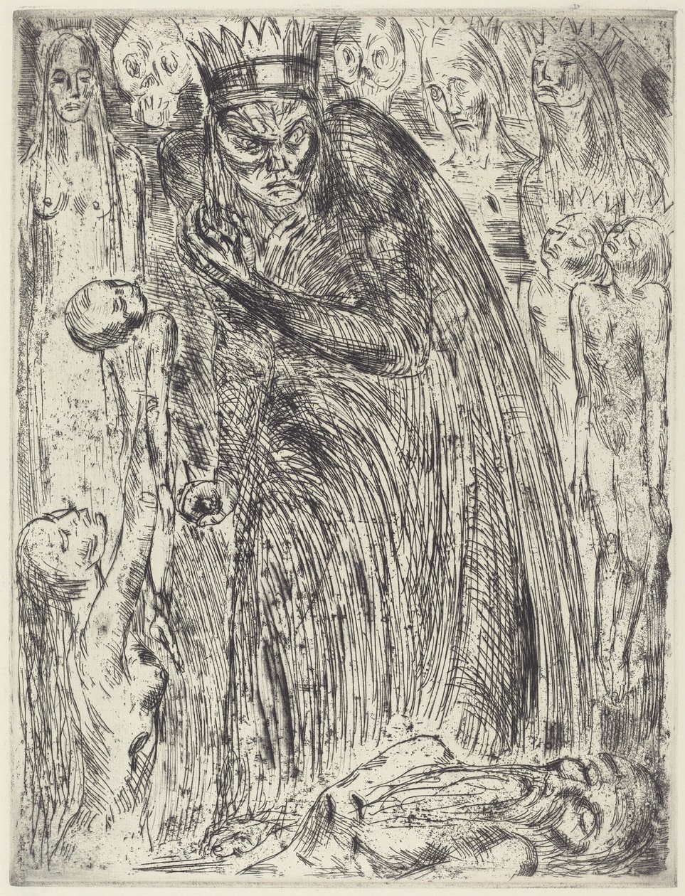 Macbeth V (The Vision of Lady Macbeth) od Wilhelm Lehmbruck