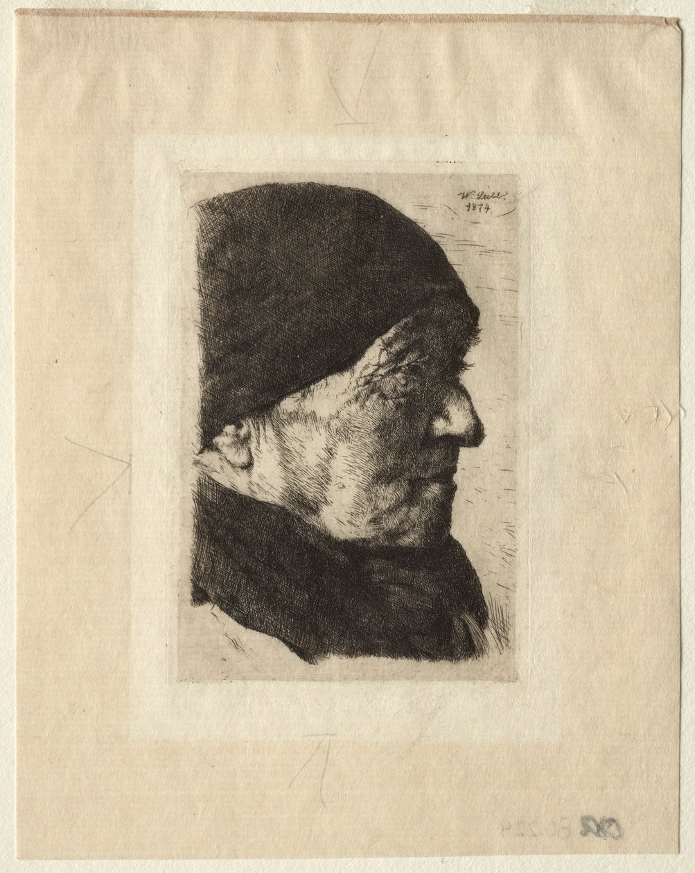 Hlava rolníka, 1874. od Wilhelm Maria Hubertus Leibl