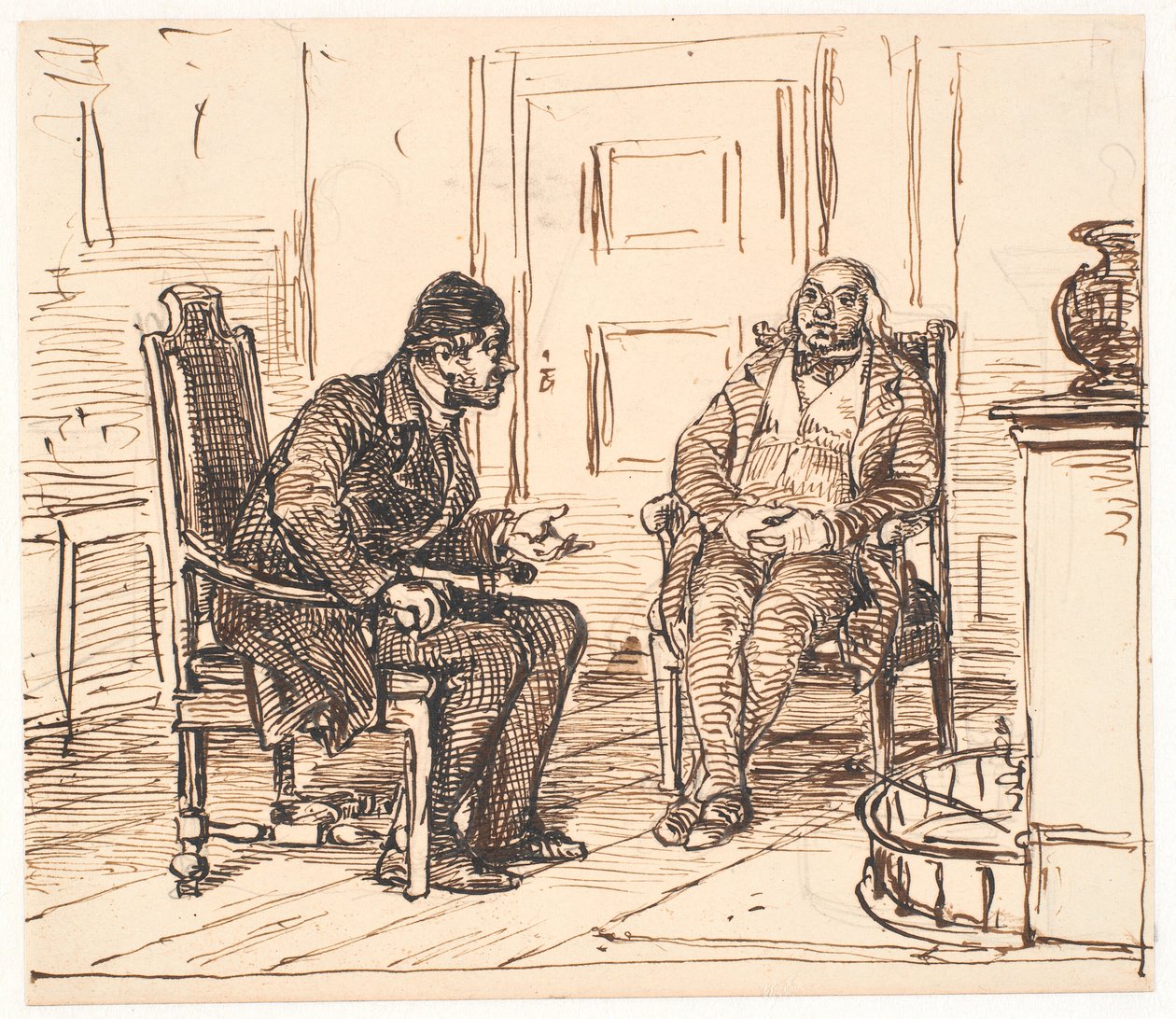 Diskuse mezi dvěma veličinami od Wilhelm Marstrand