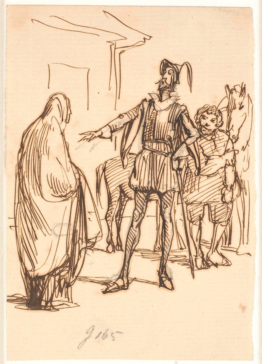 Don Quijote z Dona Rodriguez od Wilhelm Marstrand