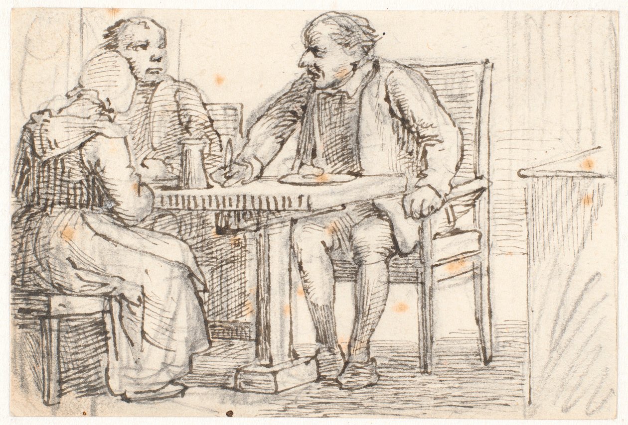 Přerušení v jídle rolníků od Wilhelm Marstrand