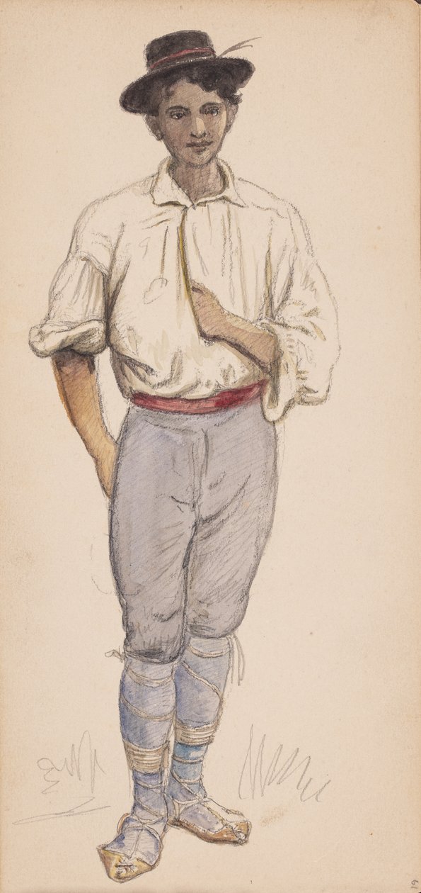 Italský farmář nebo ovčák od Wilhelm Marstrand
