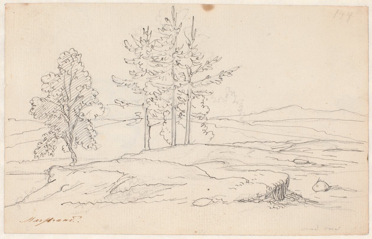 Švédská krajina od Wilhelm Marstrand