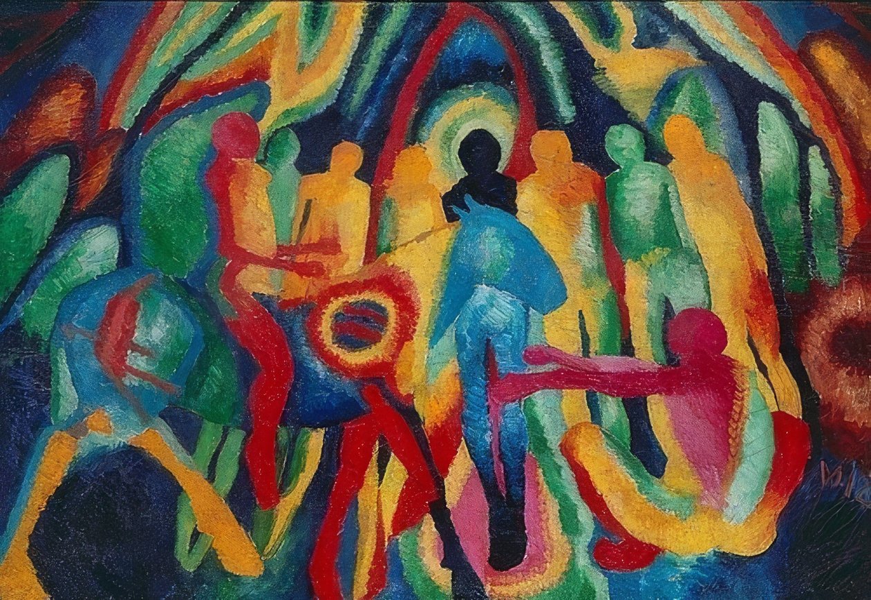 Vjezd do Jeruzaléma. 1912 od Wilhelm Morgner