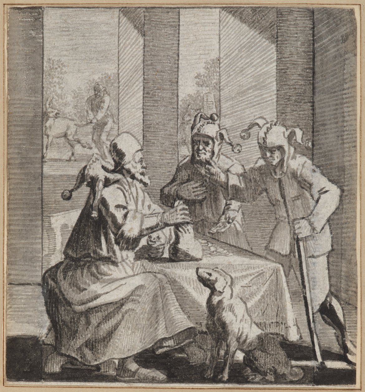 Blázen přijímající Borgy od Wilhelm Stettler