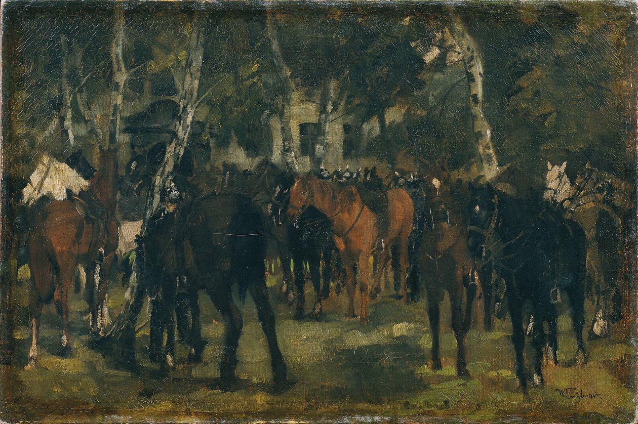 Sesedli kyrysníci od Wilhelm Trübner