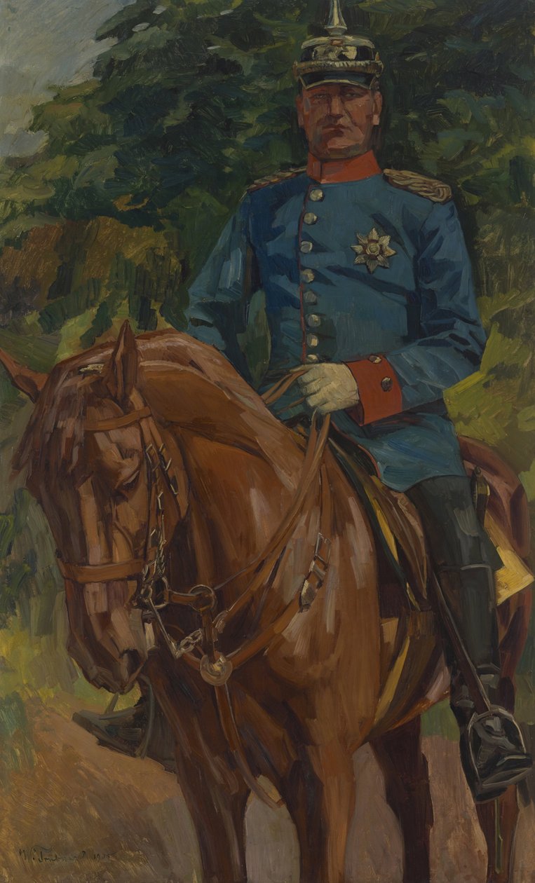 jezdecký portrét od Wilhelm Trübner