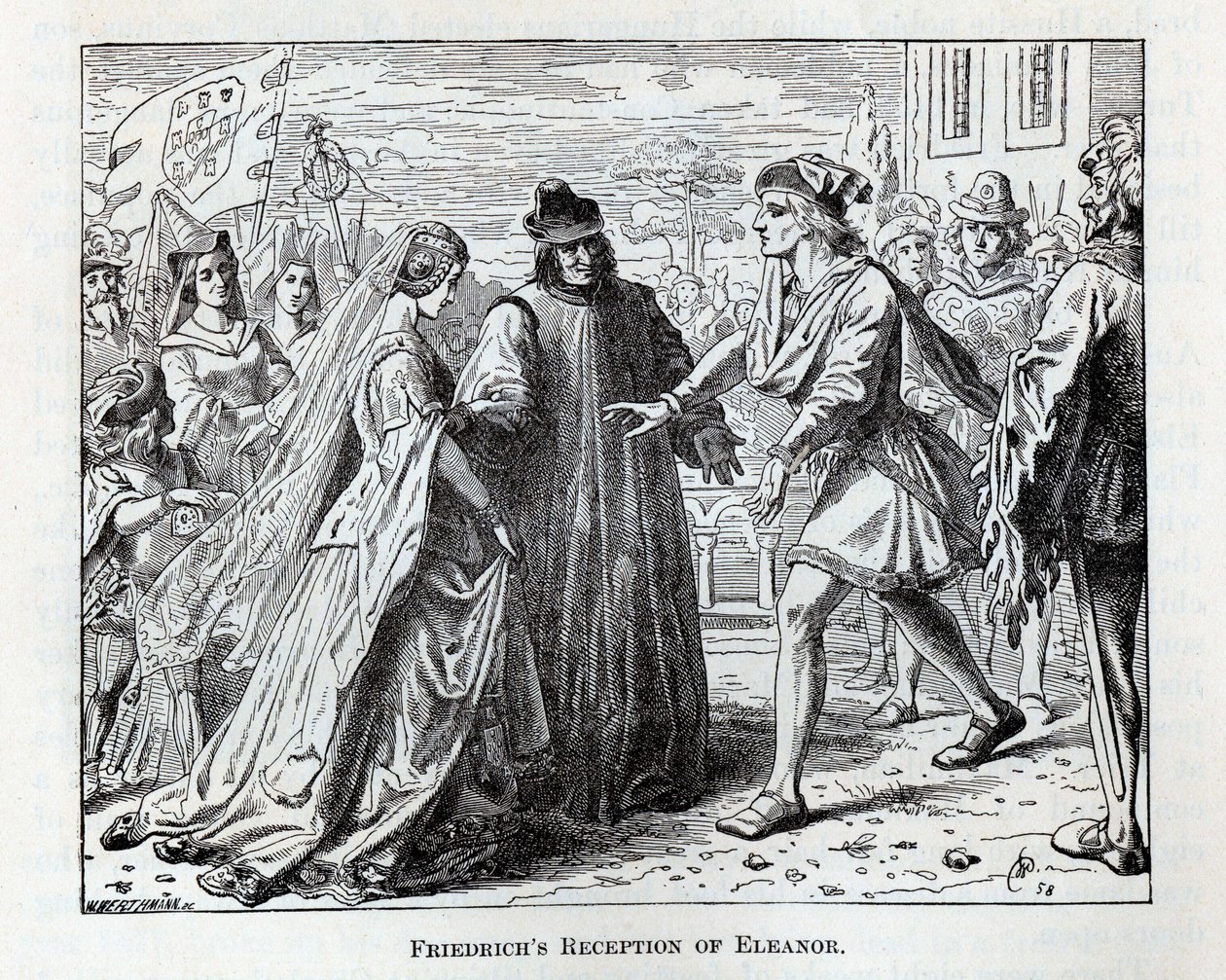Friedrichova recepce Eleanor, 1882 od Wilhelm Werthmann