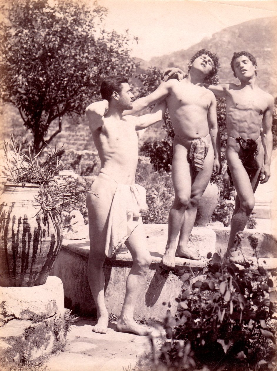 studie mužských aktů, kolem roku 1900 od Baron Wilhelm von Gloeden