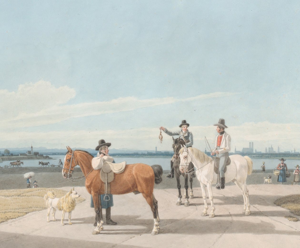 Jezdci u Mnichova, 1830. od Wilhelm von Kobell