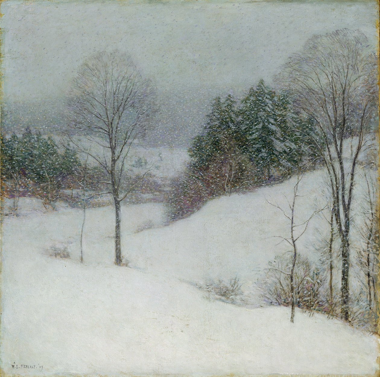 Bílý závoj, 1909 od Willard Leroy Metcalf
