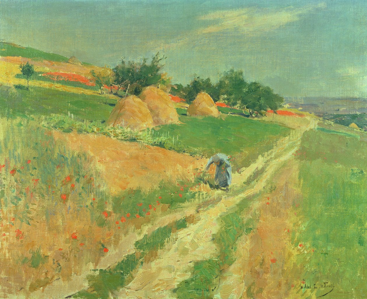 Sbírání divokých květin od Willard Leroy Metcalf