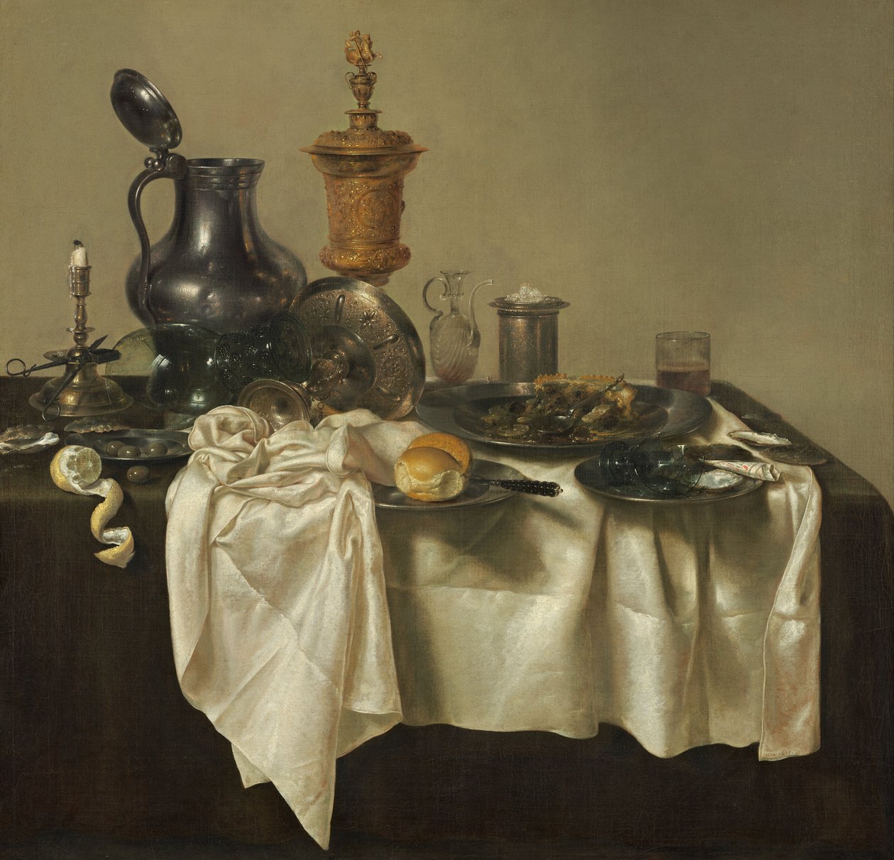 Banquet Piece s mince Pie od Willem Claesz. Heda