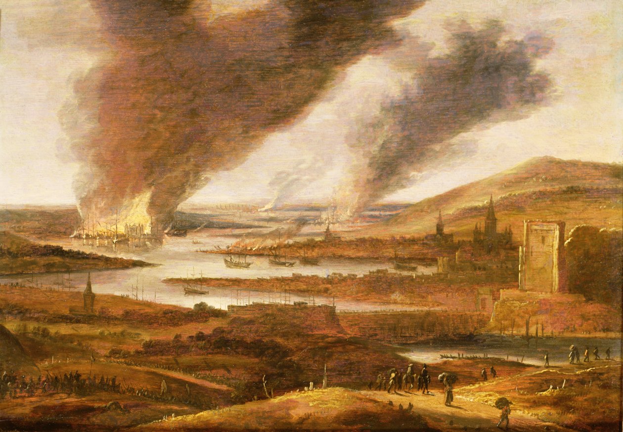 Nizozemci v Medway 1667 od Willem Schellinks
